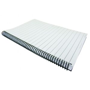 Caderno com pauta ampliada para baixa visão